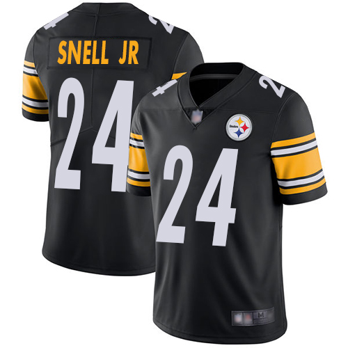 Men Pittsburgh Steelers Football #24 Limited Black Benny Snell Jr. Home Vapor Untouchable Nike NFL Jersey